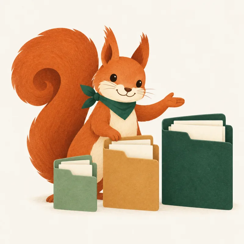 Kiko presents three document wallets of different sizes, from a few receipts to a whole practice’s paperwork.